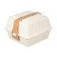 thumbnail image 3 of Contenedor para sándwich,Contenedores compostables tipo concha para comida para llevar,Caja para torta Bento para llevar con tapas desechables,Contenedor portátil para llevar con tapa, 3 of 8