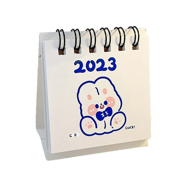 Mightlink 2023 Desk Calendar Smooth Page Turning Decorative Cartoon