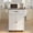 White+Retro Desktop, variant on Lofka Kitchen Island Cart with Storage on Wheels, Microwave Stand with Spice Rack & Towel Rack, White Rolling Kitchen Cart with Drawer, Adjustable Shelf for Small Kitchen, Dining Room