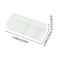 thumbnail image 3 of Fnochy Clearance Pill Organizer Box, Portable Pill Dispenser, 3 Compartment Medication Holder, Small Plastic Storage, Convenient Elderly Organizer for Daily Use, 3 of 6