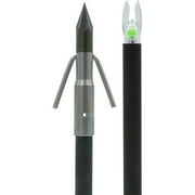 Muzzy Lighted Carbon Composite Arrow, Carp Point w/ Green X Nock & Bottle Slide,