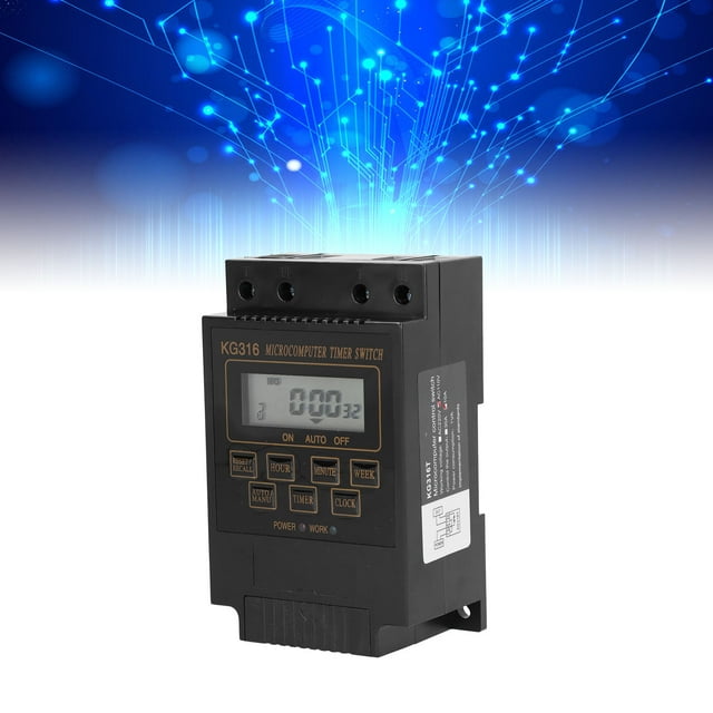 Domqga Power Time Switch,Programmable Timer Switch,110V Timer Switch