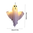 thumbnail image 2 of Halloween Light Up Hanging Ghost Decor, Cute LED Ghost Light Ornament, Indoor Outdoor Holiday Decoration for Home, Wall, Door, Yard, Party Decor, 2 of 3
