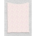 thumbnail image 1 of Easter Bunny Tapestry, Super Adorable Cute Baby Bunnies Ribbons Chevron Background Pastel Tone, Wall Hanging for Bedroom Living Room Dorm Decor, 40"W X 60"L, Baby Pink Ivory, by Ambesonne, 1 of 2