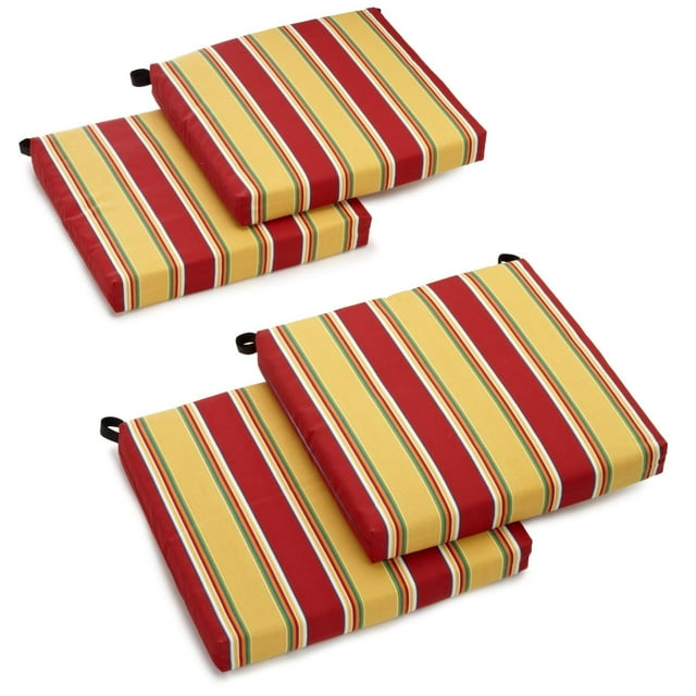 Cojines para sillas de exterior Blazing Needles, 51 x 48 cm, paquete de 4