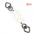 thumbnail image 3 of Minnieouse 2 piezas de accesorios de cadena de perlas, correas de cadena de teléfono de perlas de imitación blancas lisas, decoración del Día de San Bolsas de mensajero y de hombro gris Minnieouse AP004772-02, 3 of 6