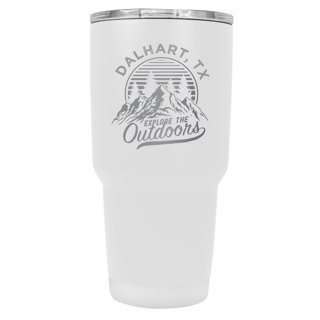 North Texas 24 oz Insulated Tumbler Etched - Seafoam - College Fabric Store