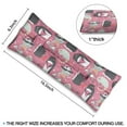 thumbnail image 4 of Night Forest Hedgehog Mastectomy Pillow for Car - Cute Floral Design, Post Surgery Chest Protector with Double Straps, 4 of 7