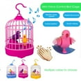 thumbnail image 2 of Baozhu Small Electronic Simulation Bird Cage Toy With Sound Realistic Voice Sensor Control Parrot Cage Toy Electric Pets Toy For Kids, 2 of 6