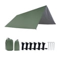 thumbnail image 2 of Lona para acampar, toldo para acampar, lona para hamaca con bolsa de almacenamiento, lona protectora fácil de instalar para picnic en el jardín, barba Verde, 2 of 8