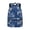 Blue Daisy Floral Pattern, variant on Trendy Backpack with Snow Leopard Print - Great for Daily Commute, School and Outdoor Travel