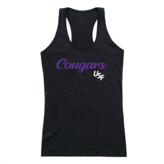 W Republic University of Sioux Falls Script Tank Top for Women, Black - 2XL