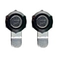 thumbnail image 1 of Pack 2 Pzs Cerradura De Acero Con Llave P/ Gabinete plateado 5.5cm, 1 of 6