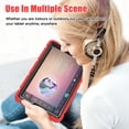 thumbnail image 5 of Allytechgroup Case for Samsung Galaxy Tab A11 2025/A9 2023 8.7", Kids Friendly Case with Kickstand Shockproof Back Cover for Galaxy Tab A11 (SM-X133/X135)/A9 (SM-X110/X115), Red, 5 of 9