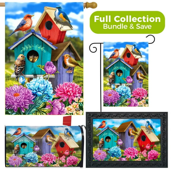Briarwood Lane Colorful Birdhouses Spring Design Collection