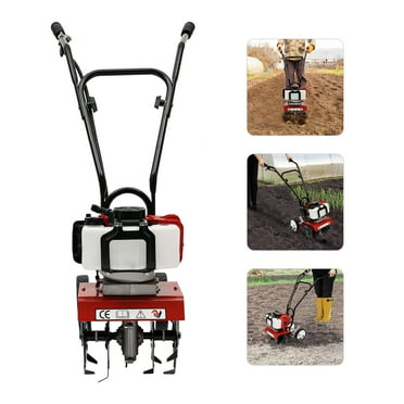 2-Stroke 52cc Gas Power Garden Farmyard Tiller Cultivator 6500 rpm Tilling Tool