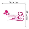 thumbnail image 4 of Spanish Wall Decals for Children Bedroom - Te quiro mucho I Love You so Much Wording in Spanish Home Wall Sticker - Size: 10 In x 5 In, 4 of 5