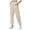Beige, variant on Comfy Fit Pants High Waisted Sweat Pants Drawstring Womens Sweatpants Slant Side Pockets Straight Leg Pants Green,S