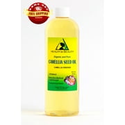 Camellia / Camelia Seed Oil Refined Organic Carrier Cold Pressed 100% Pure 48 oz