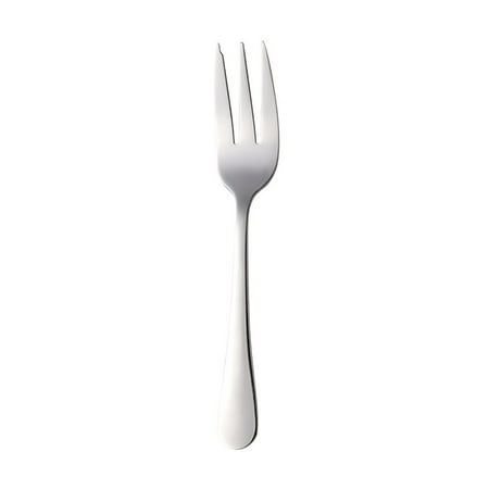 

JUNTEX 1Pc Dessert Pastry Fork Multicolor Rainbow Stainless Steel Cake Fruits Salad Appetizer Notched Small Fork for Snack
