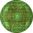 thumbnail image 1 of Ahgly Company Indoor Round Persian Green Traditional Area Rugs, 5' Round, 1 of 1