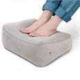 thumbnail image 3 of Portable Desk Foot Rest Leg Feet Relaxing Tool Flocked Feet for Plane GREY, 3 of 8