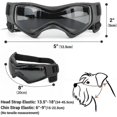 thumbnail image 5 of Gafas protectoras para perros con protección UV para perros de razas pequeñas y medianas, a prueba de viento y antivaho, para motocicletas, color rosa, talla M, 5 of 5