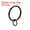 Black, variant on Uxcell Curtain Ring Metal 1.26 inch Inner Dia Drapery Ring for Curtain Rods Black 14 Pcs