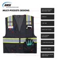 thumbnail image 4 of Chaleco de seguridad VENDACE Hi Vis de malla reflectante para hombre negro, 4 of 6