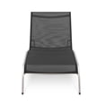 thumbnail image 4 of Modway Savannah Outdoor Patio Aluminum and Mesh Chaise Lounge Chair in Black, 4 of 6