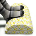 thumbnail image 3 of Modern Foot Rest, Abstract Minimal Design Pattern of Surreal Funky Polygonal Forms, Non-Slip Backing Adjustable Ergonomic Memory Foam Leg Support for Office, Yellow Pale Pink Seafoam, by Ambesonne, 3 of 5