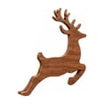 thumbnail image 2 of 3D Light-Up Wooden Reindeer Christmas Decor 1PC, Warm Backlit Peel & Stick Entryway Glow, Handmade Real Wood LED Reindeer Christmas Wall Decor, for Living Room, Bedroom, Fireplace, 2 of 5