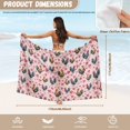thumbnail image 7 of Uourmeti Valentine Roosters Swimsuit Coverup for Women Chiffon Long Bikini Wraps Soft Bikini Scarf Blouse for Swimwear, 7 of 7