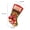 B, variant on Large Christmas Faux Leather Stocking, 3D Embroidery Santa Sack for Candy, Gifts & Ornaments
