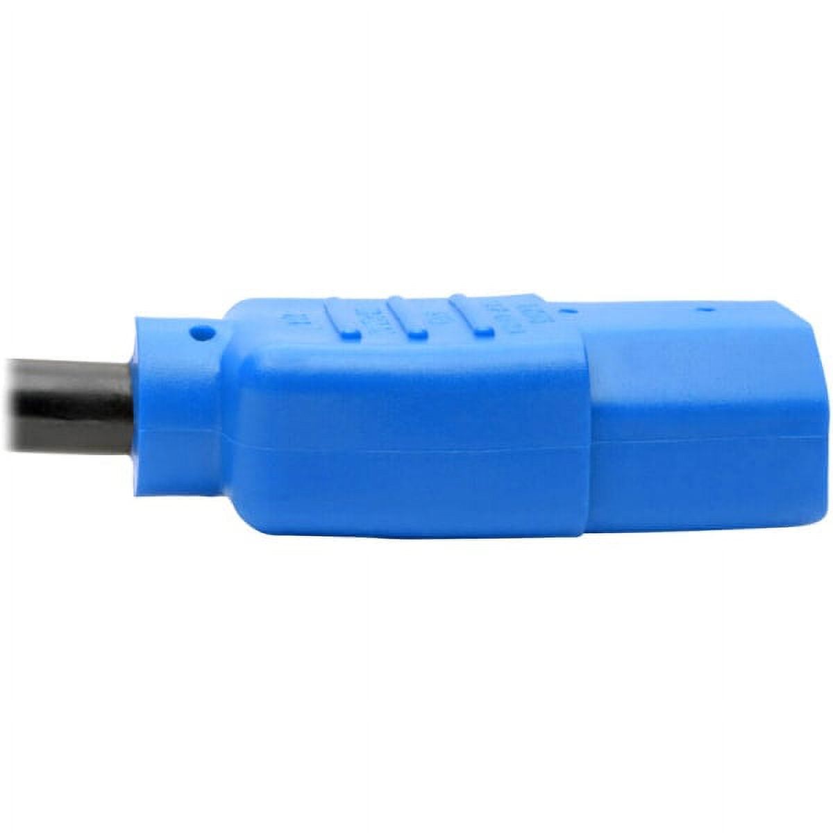 Lot Of 3 – 1ft 18AWG Short Standard Power Cords – IEC320 C13 To 3-Contact AC Male (10A)