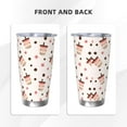thumbnail image 3 of Daiia Milk Tea4 Printed 20oz Insulated Coffee Cup with Straw Topper, Fully Spill Proof Travel Coffee Mug, Stainless Steel Tumbler for Work Home Outdoor Car-Straw Three-piece Set, 3 of 8