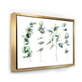 thumbnail image 3 of Designart 'Green Eucalyptus Plant Branches I' Traditional Framed Canvas Wall Art Print, 3 of 5
