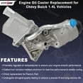 thumbnail image 2 of Conjunto de carcasa de filtro de enfriador de aceite de motor para Chevy Cruze 1.4L, 2 of 7
