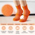 thumbnail image 4 of 10 Pairs Non-slip Grip Socks Yoga Pilates Hospital Socks Cushioned Sole Grip Socks for Men Women Pilates Barre, 4 of 6