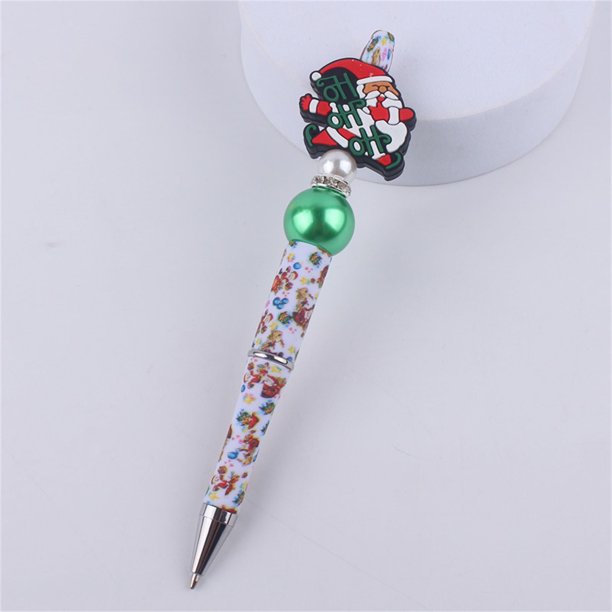 Bolígrafo multifuncional de silicona con diseño de Papá Noel y muñeco de nieve, con diseño de dibujos animados, creativo y colorido, de 1 ml.