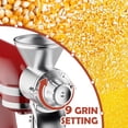 thumbnail image 4 of GVODE All-Metal Grain Mill Attachment for KitchenAid Stand Mixers, 9-Level Adjustable Flour Grinder Mill, 4 of 8