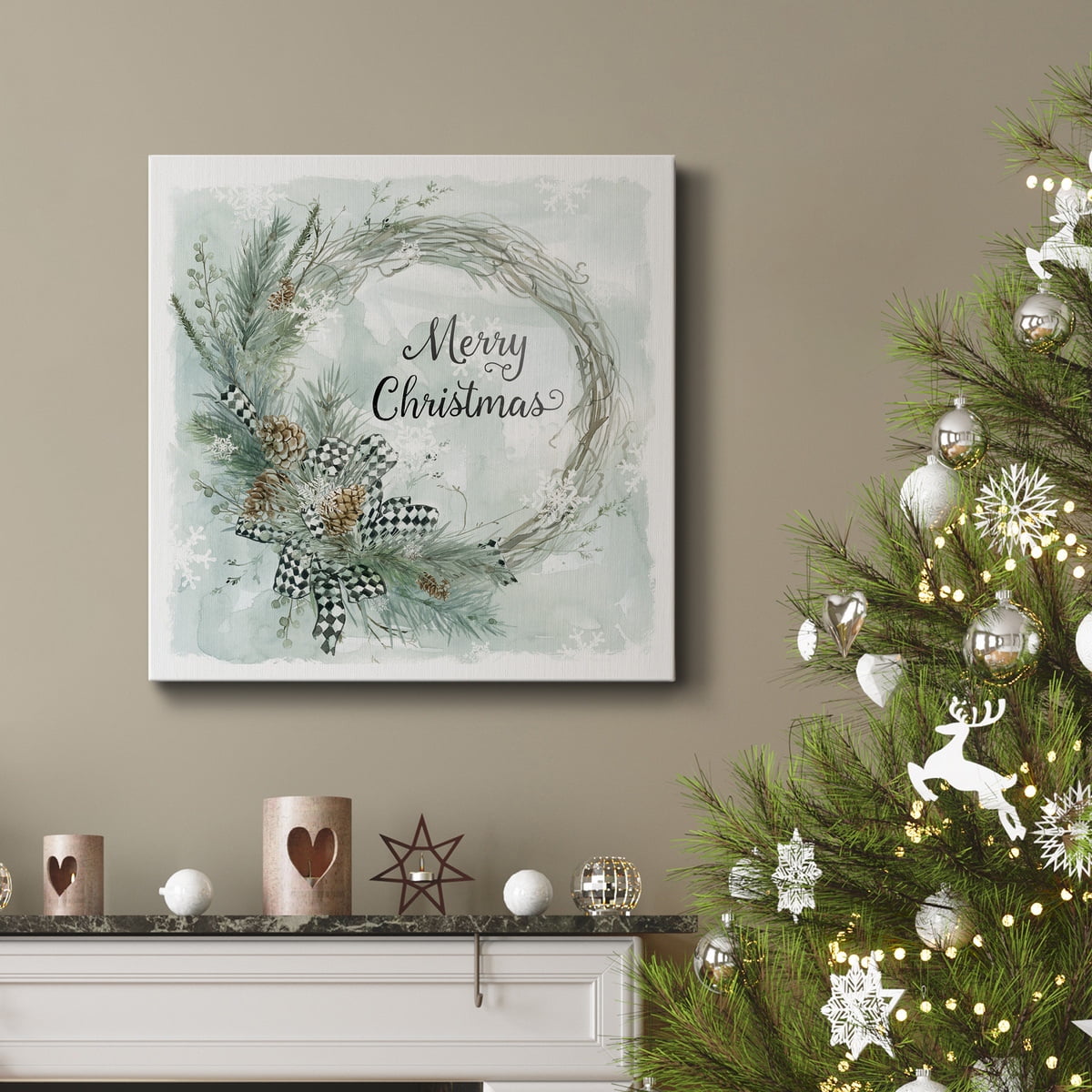 White Christmas - Premium Gallery Wrapped Canvas - Ready to Hang