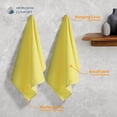 thumbnail image 7 of HEIRLOOM COMFORT Dual Waffle Weave Kitchen Towels, 3 Pack, 16x26 Inch, 100% Cotton, Reversible, Super Absorbent, Quick Dry, Soft for Cleaning, Durable Dishcloth Set, Hand Towels, Lemon Yellow, 7 of 7