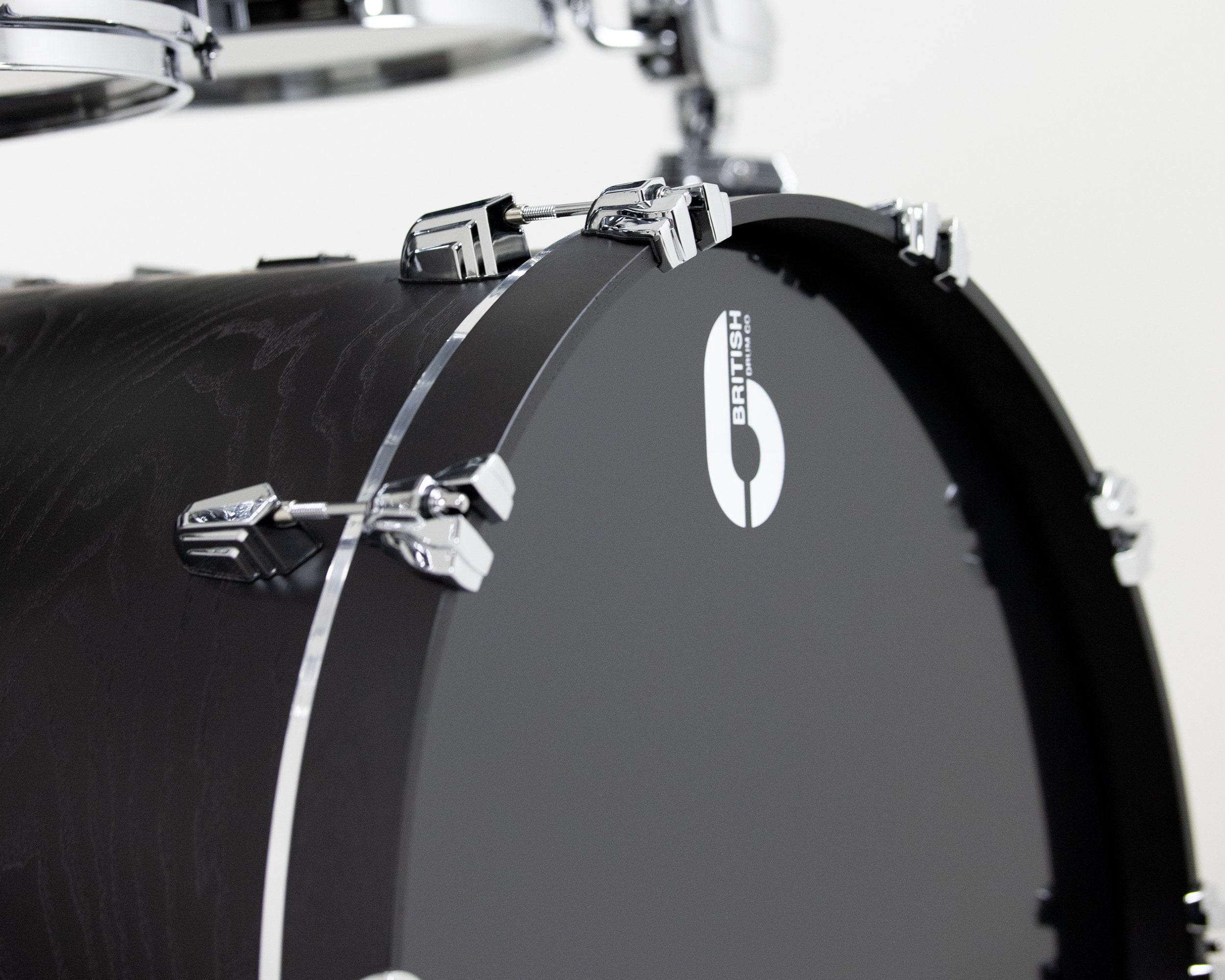 British Drum Co Raven Club Drum Shell Kit 12", 16", 22" - Black Ash Birch