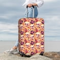 thumbnail image 3 of Lsque Skull rock record Printed Luggage Cover, Travel Luggage Protector,Scratch and Dirt Resistant, Fits 18-32 Inch Luggage - Small, 3 of 9