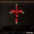 thumbnail image 3 of Craftnamesign Love Mom Neon Sign, Mother Day Gifts Decor, Bedroom Wall Art, 3 of 4