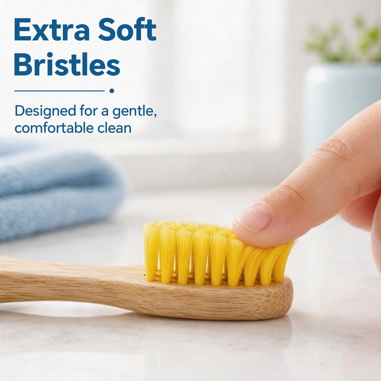 Genkent Kids Bamboo Toothbrushes, 8 Pack Extra Soft photo 3