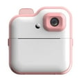 thumbnail image 2 of Kids Instant Print Camera 2.4 Inch IPS Screen 24 Megapixels Wireless App Printing Ink Less Thermal Printing Rechargeable Compact Design Pink, 2 of 6