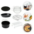 thumbnail image 1 of Phenofice Air Fryer Accessories Set 6Pcs 7 Inch Stainless Steel Racks for Baking and Friends Gathering, 1 of 8