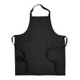 thumbnail image 4 of Artisan Collection by Reprime RP132 Cotton Chino Bib Apron with Pocket-Black, 4 of 4